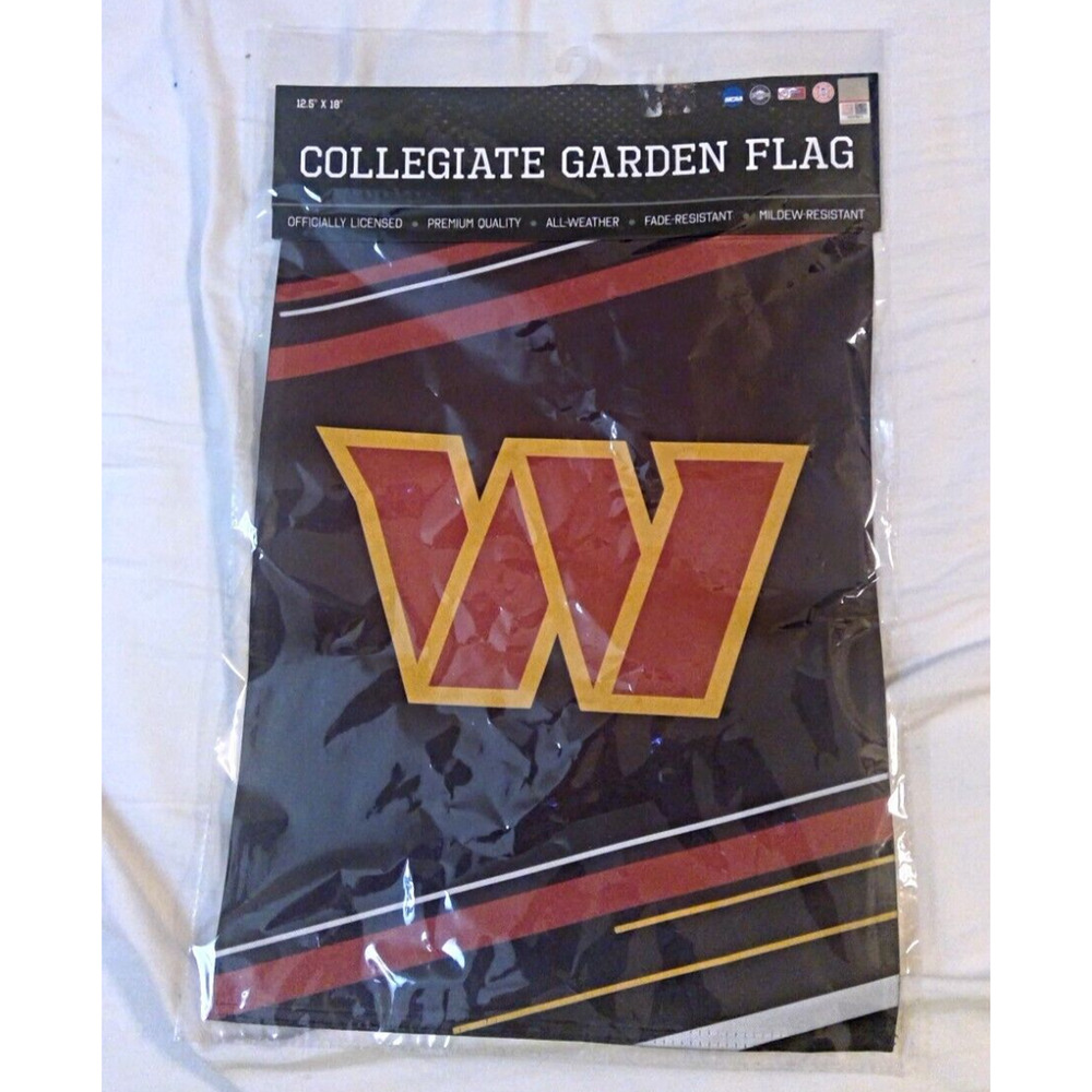 NWT Washington Commanders Garden Flag Sparo 2 Sided 12.5"X18" Redskins NFL HTTC